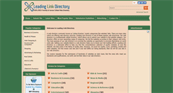 Desktop Screenshot of leadinglinkdirectory.com