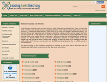 Tablet Screenshot of leadinglinkdirectory.com